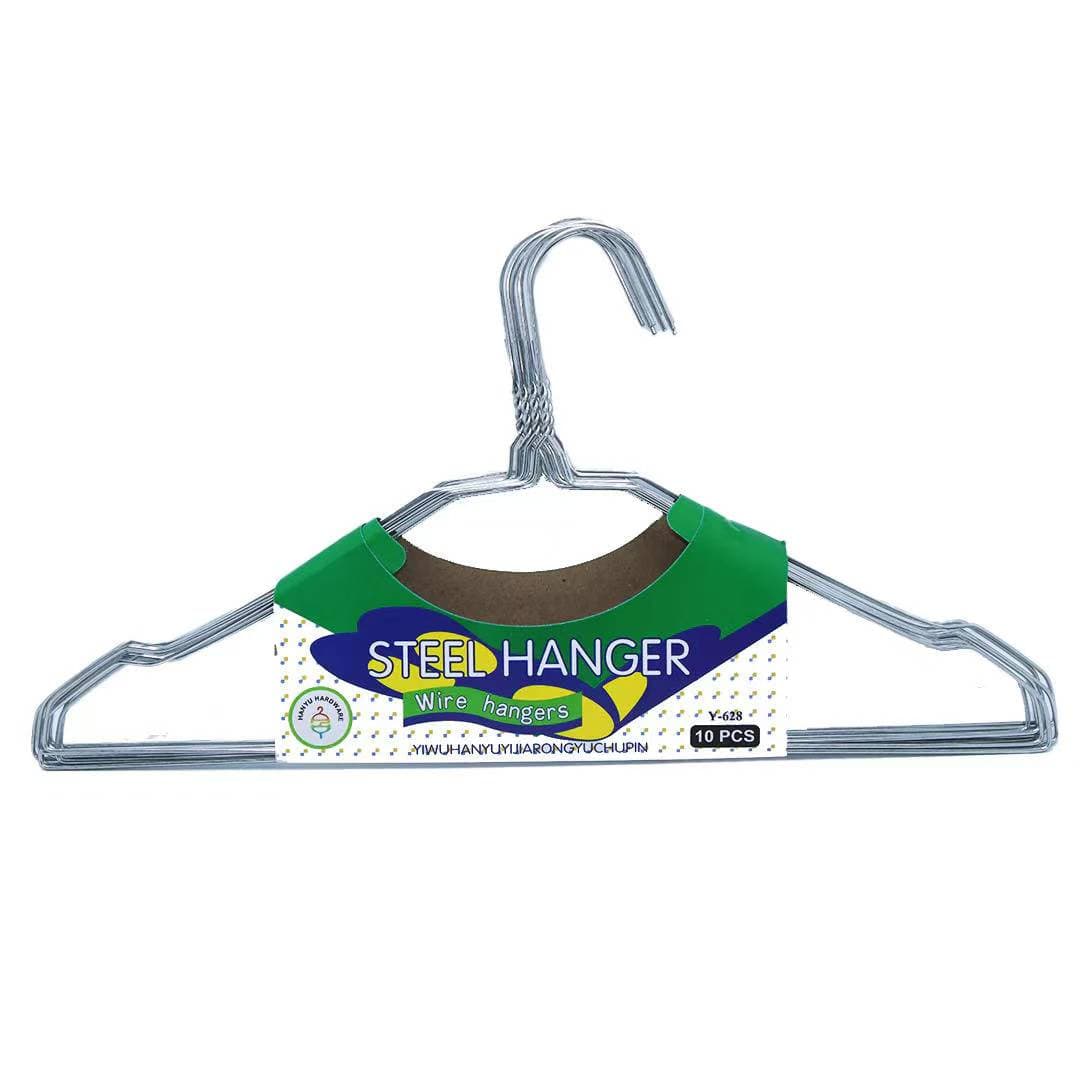 STEEL CLOTH HANGER 10PS SET |+XN