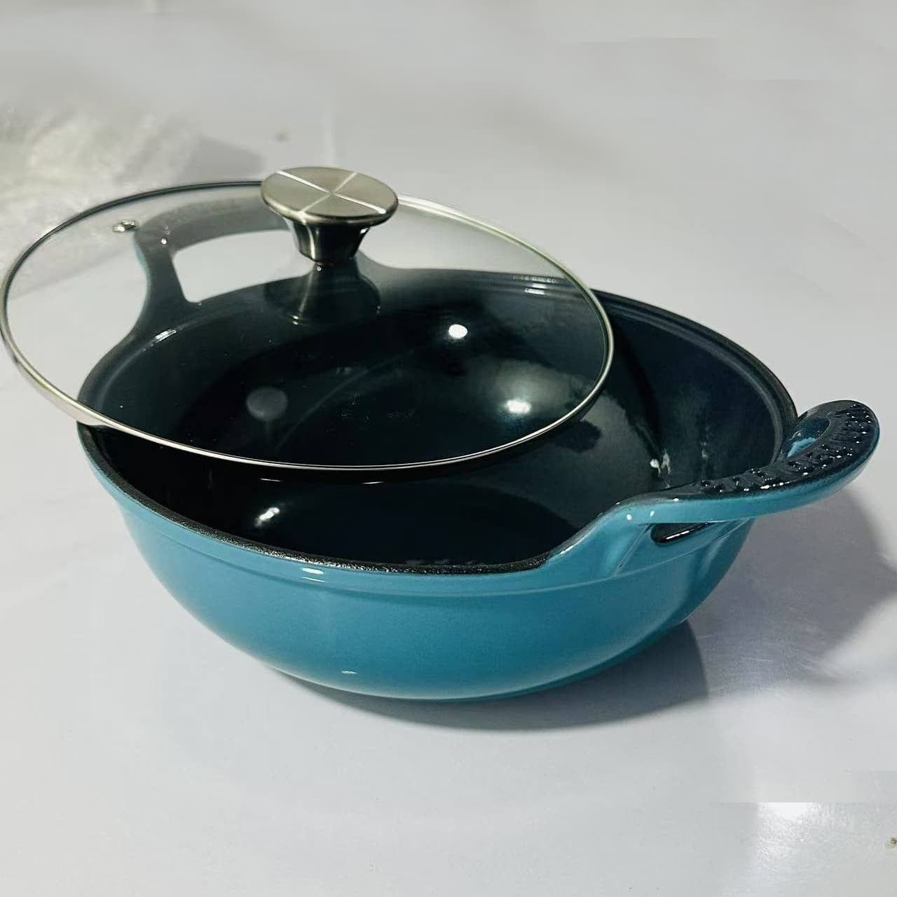 COATED CAST IRON KADHAI |D-SP