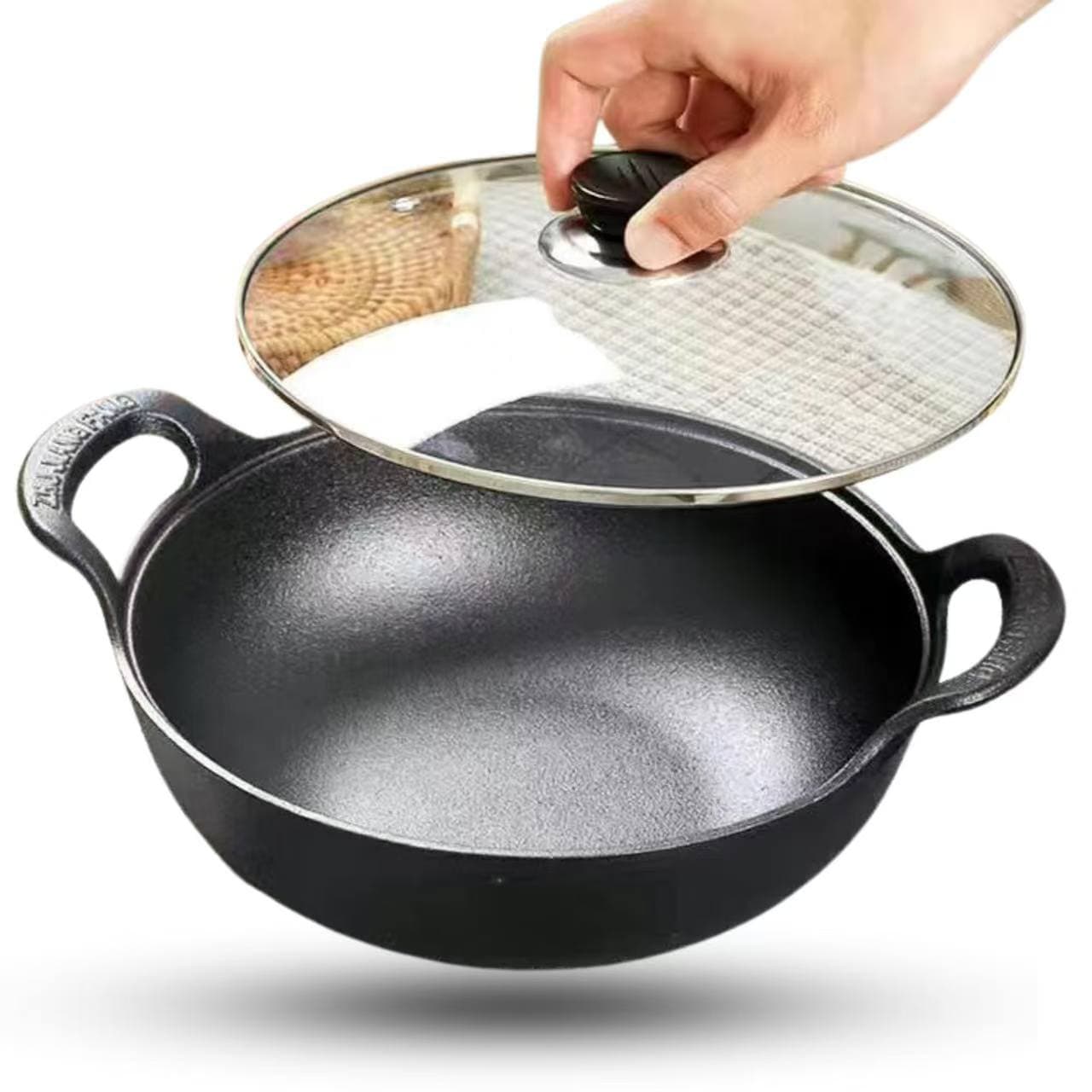 CAST IRON KADHAI 38CM |TP-D