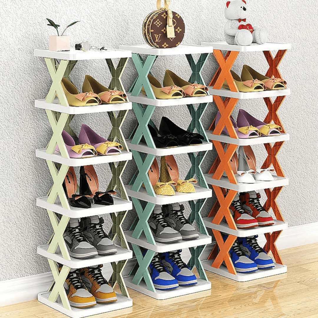 X-Shape 5-Layer Shoes Rack